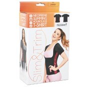 Wholesale - LRG. 2-TONE WOMEN NEOPRENE HOURGLASS T-SHIRT W/SLEEVES (BOXED) C/P 12, UPC: 191730401646